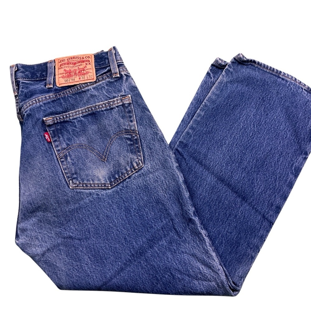 Vintage Levi’s 501XX button fly straight leg denim 34 x 28 - Picture 1 of 7